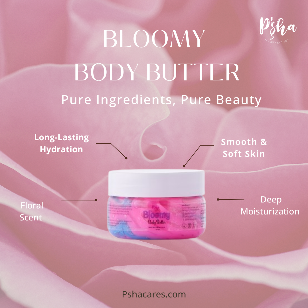 Psha Body Butter - Bloomy and Peachy Vibe for Men and Women