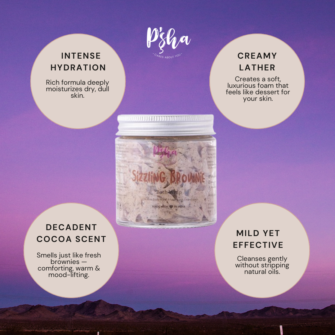 Sizzling Brownie Bath Whip - Decadent Hydration and Cleansing