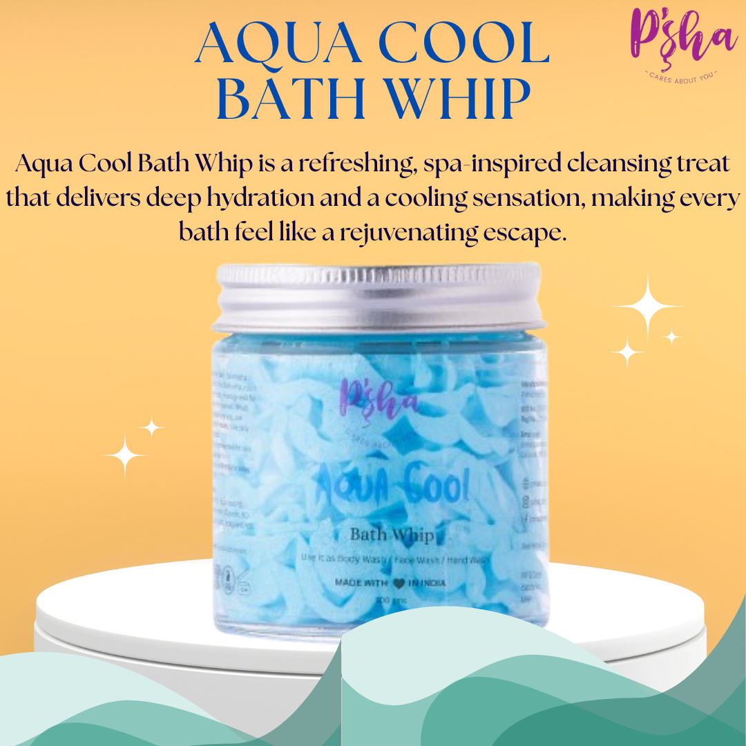 Aqua Cool Bath Whip - Deep Hydration, Cooling Sensation, Gentle Cleansing, Aromatherapy