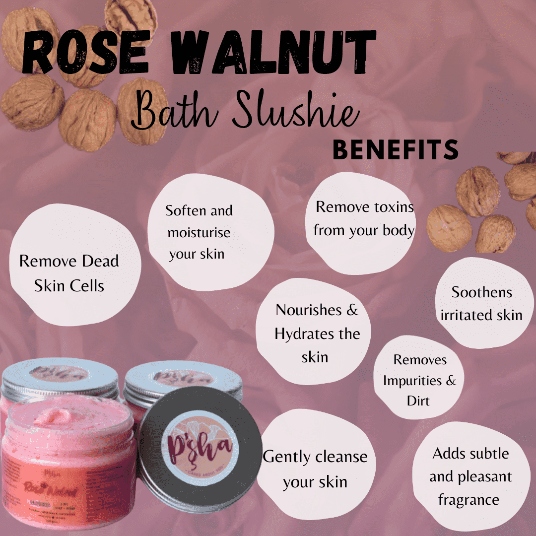 Rose Walnut Slushie - Pamper Your Skin with Luxurious Exfoliation