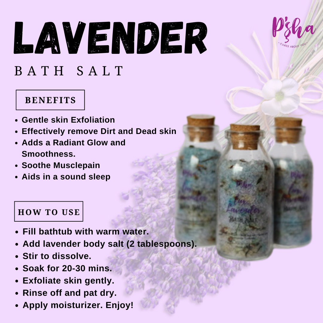 Lux Lavender and Cinnamon Mix Bath Salt (Pack of 2) | 65g Each