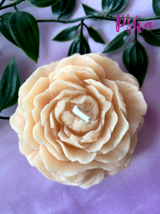 Peony Flower Candle