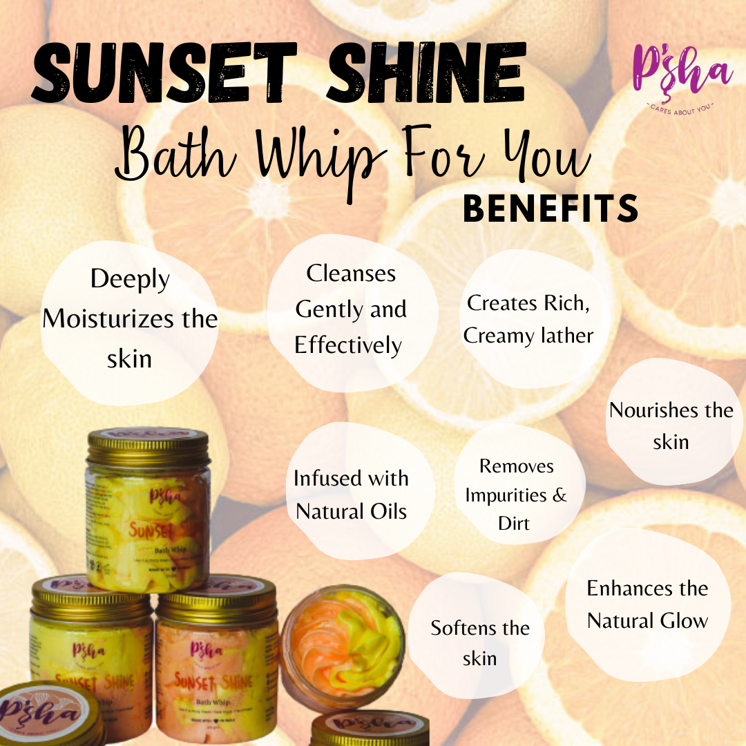 Sunset Shine Bath Whip - Nourishing Skin Care for Radiant Glow