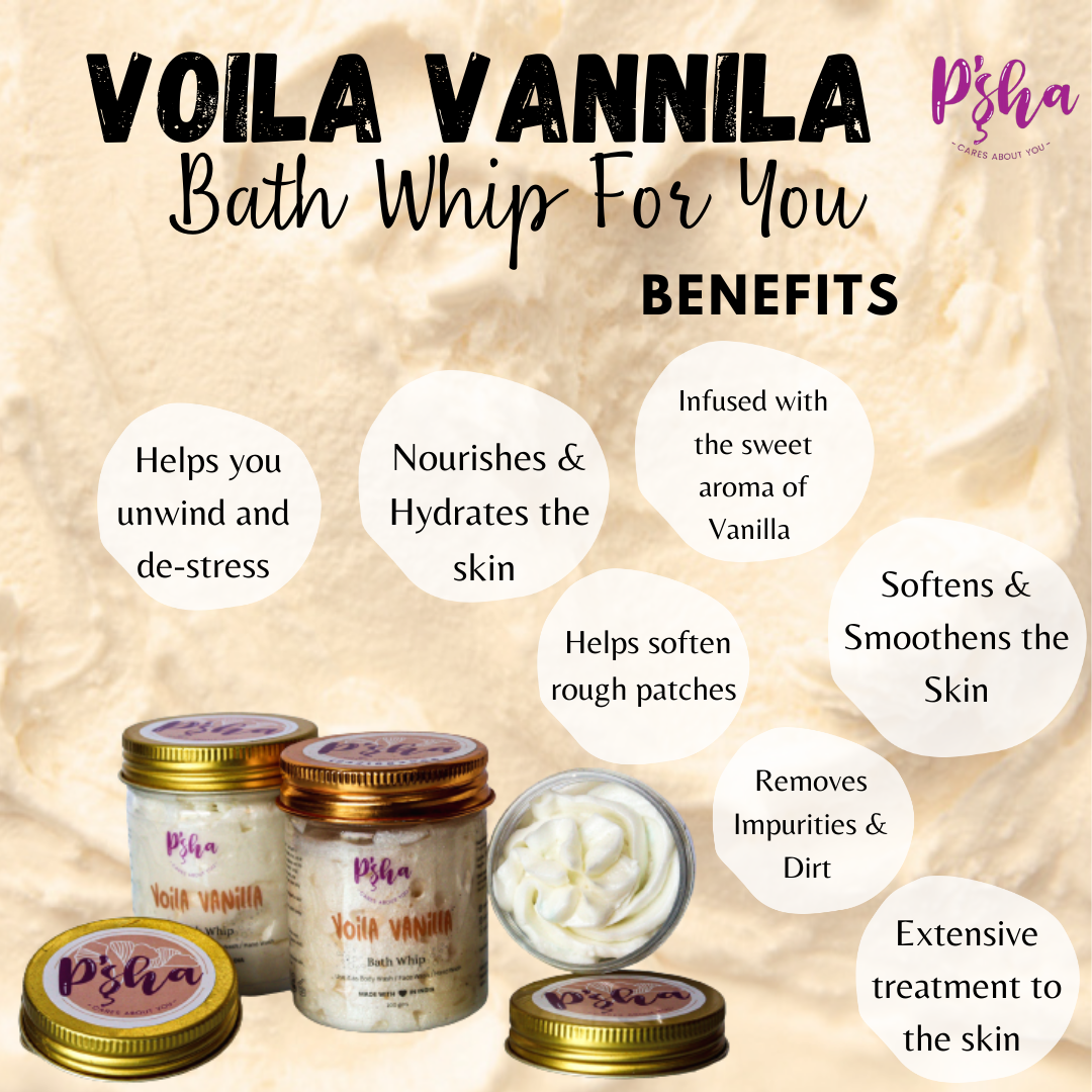 Voila Vanilla Bath Whip - Nourishing Vanilla-Infused Skin Care