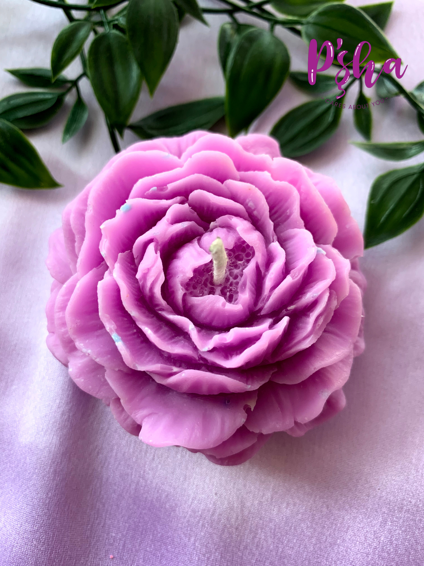 Peony Flower Candle