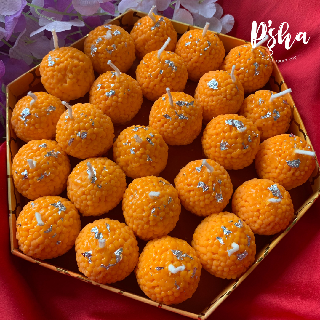 Motichoor Laddoo Candle