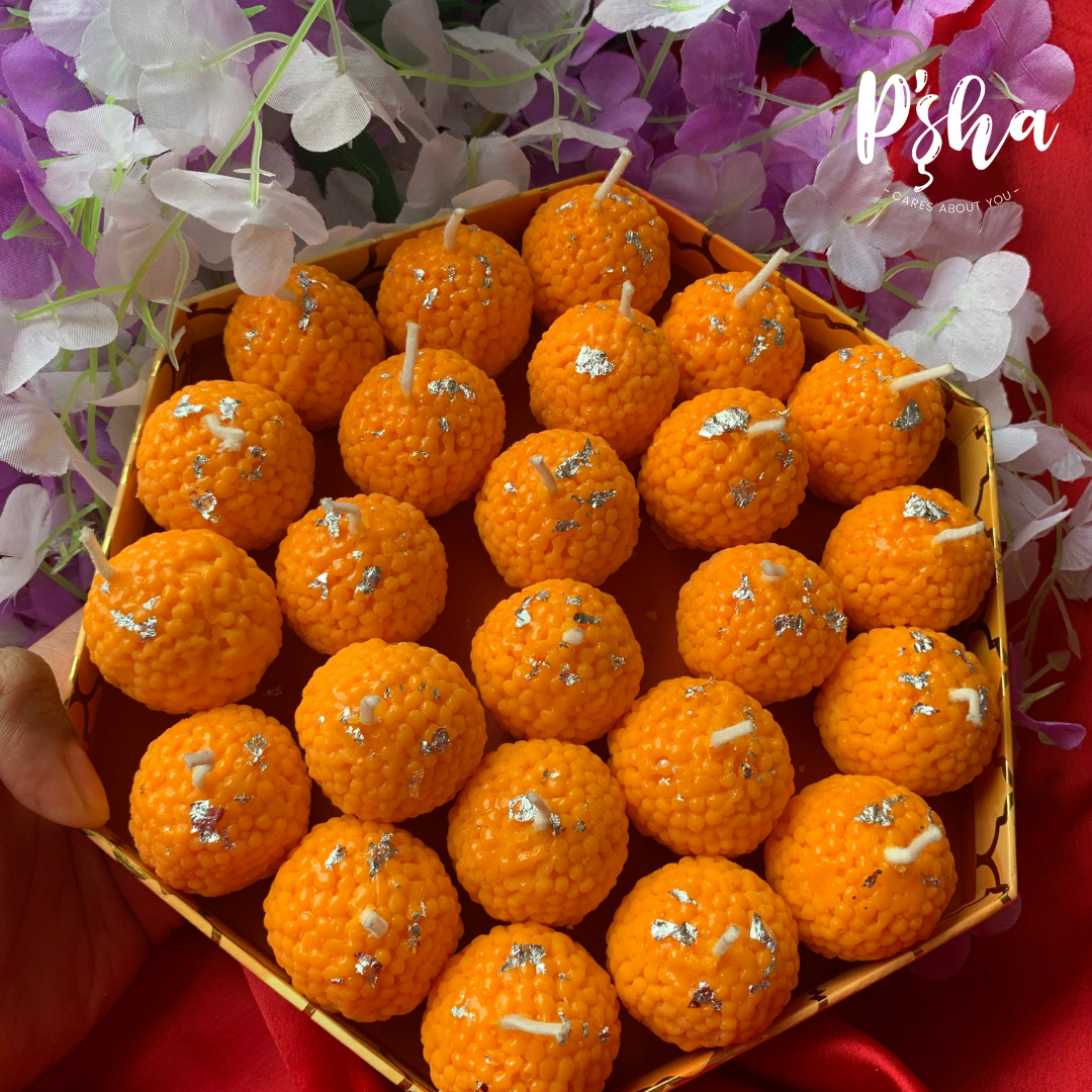 Motichoor Laddoo Candle