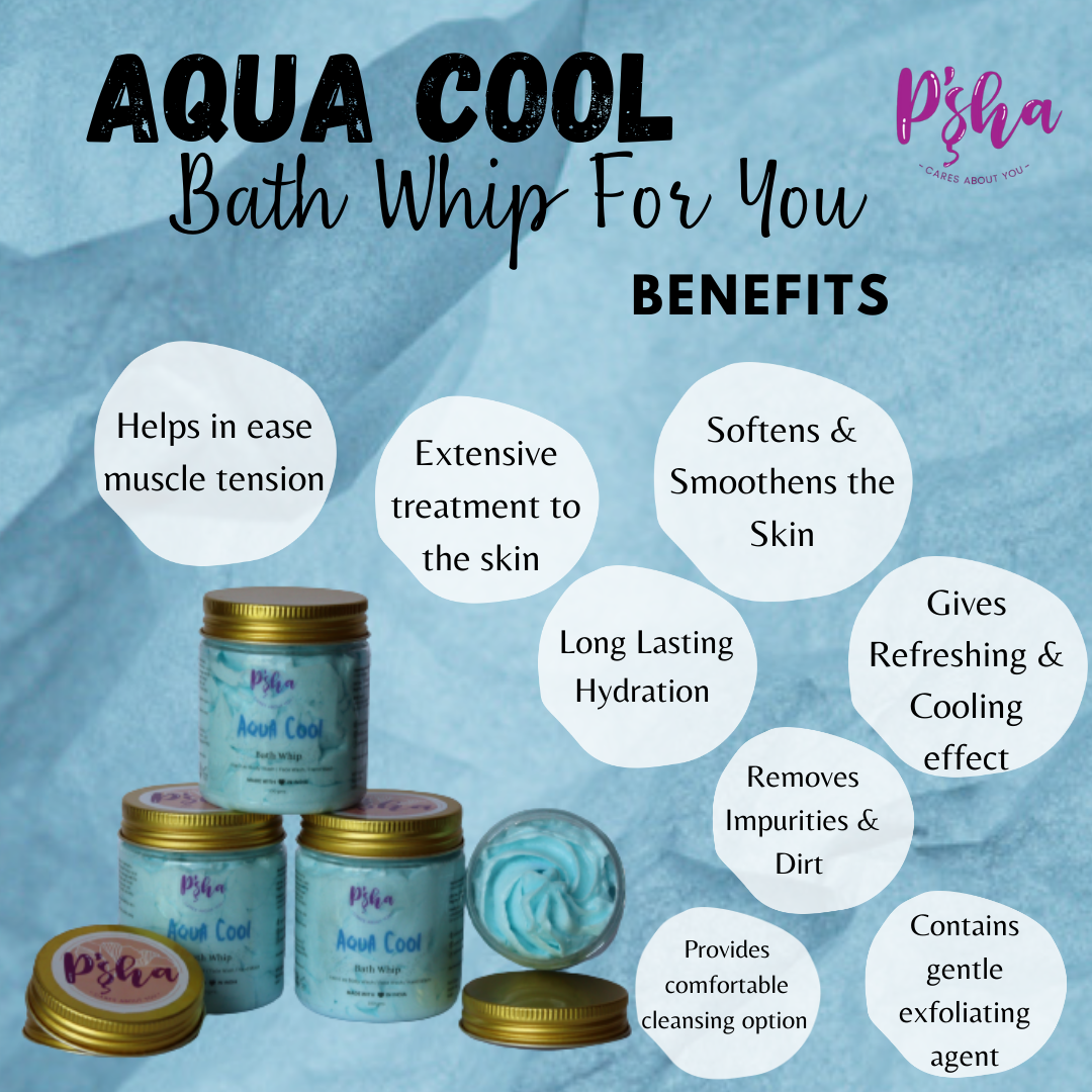 Aqua Cool Bath Whip - Deep Hydration, Cooling Sensation, Gentle Cleansing, Aromatherapy