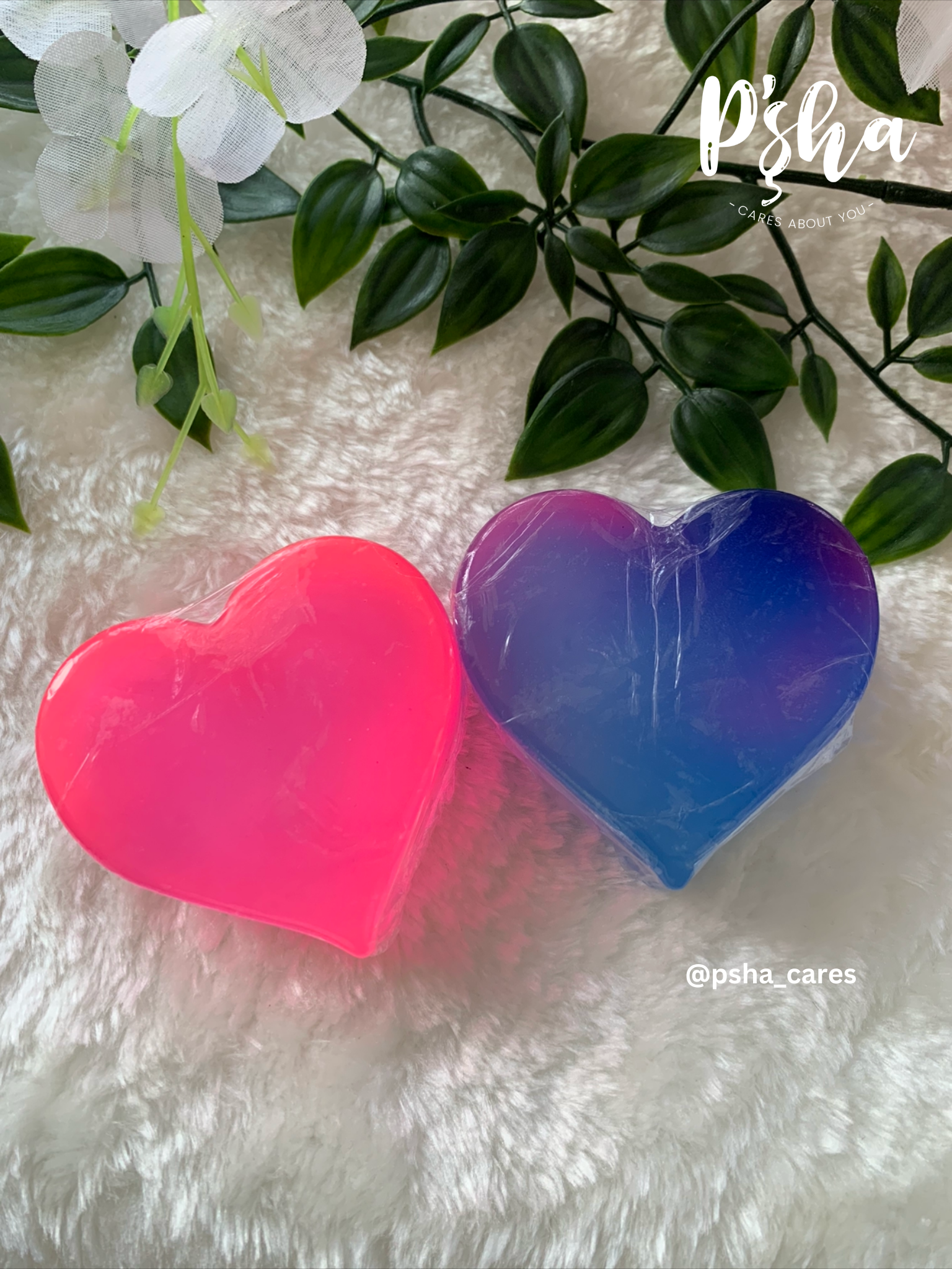 Discover the charm of Heart Soap, crafted with nourishing glycerin to retain your skin's natural moisture. Suitable for all skin types, including kids aged 3 and above. Handmade in India, these adorable heart-shaped bars make for perfect gifts or a delightful addition to your daily cleansing routine.