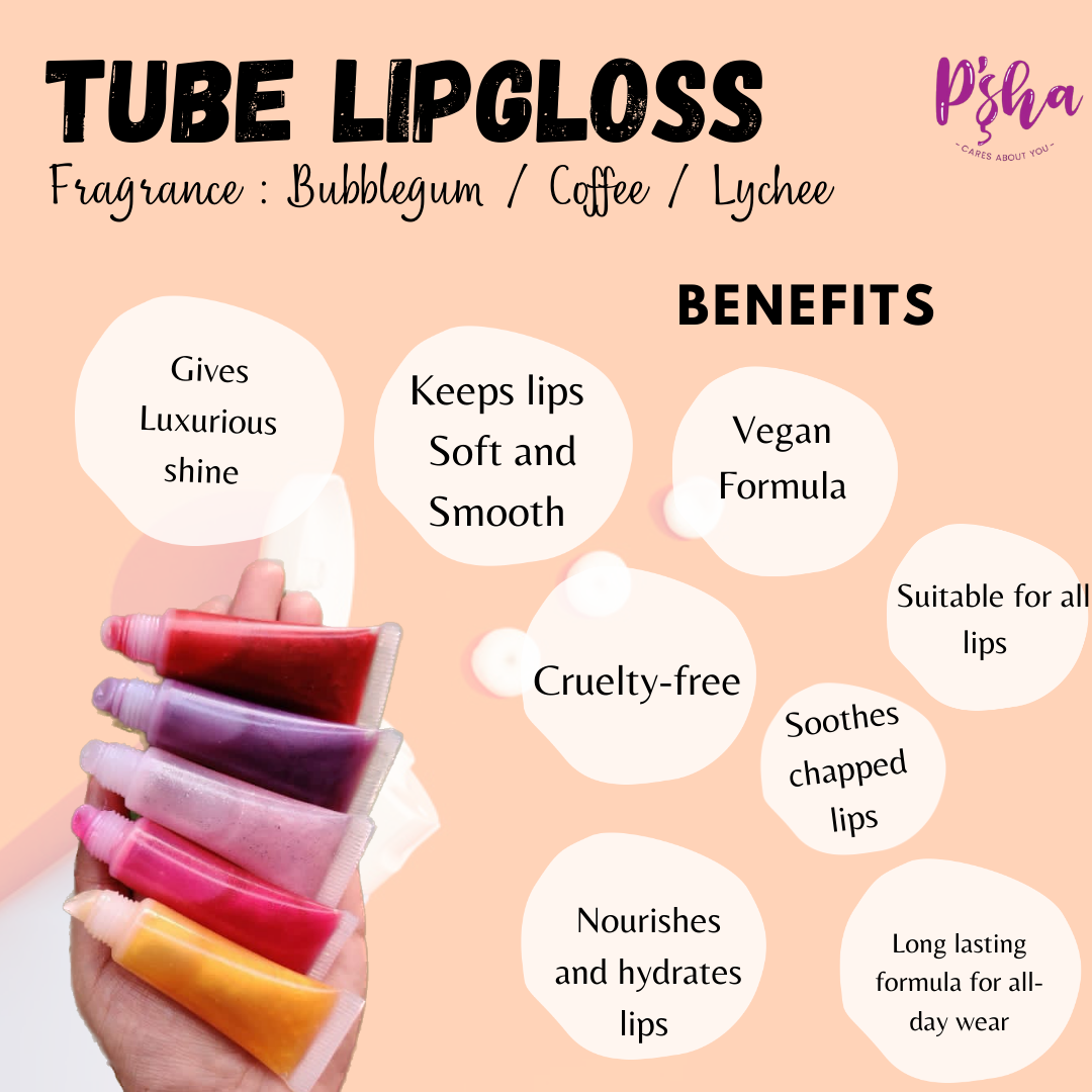 Lip Gloss | Tube Lip Gloss - Luxurious Shine, Nourishing Formula, Long-Lasting Radiance