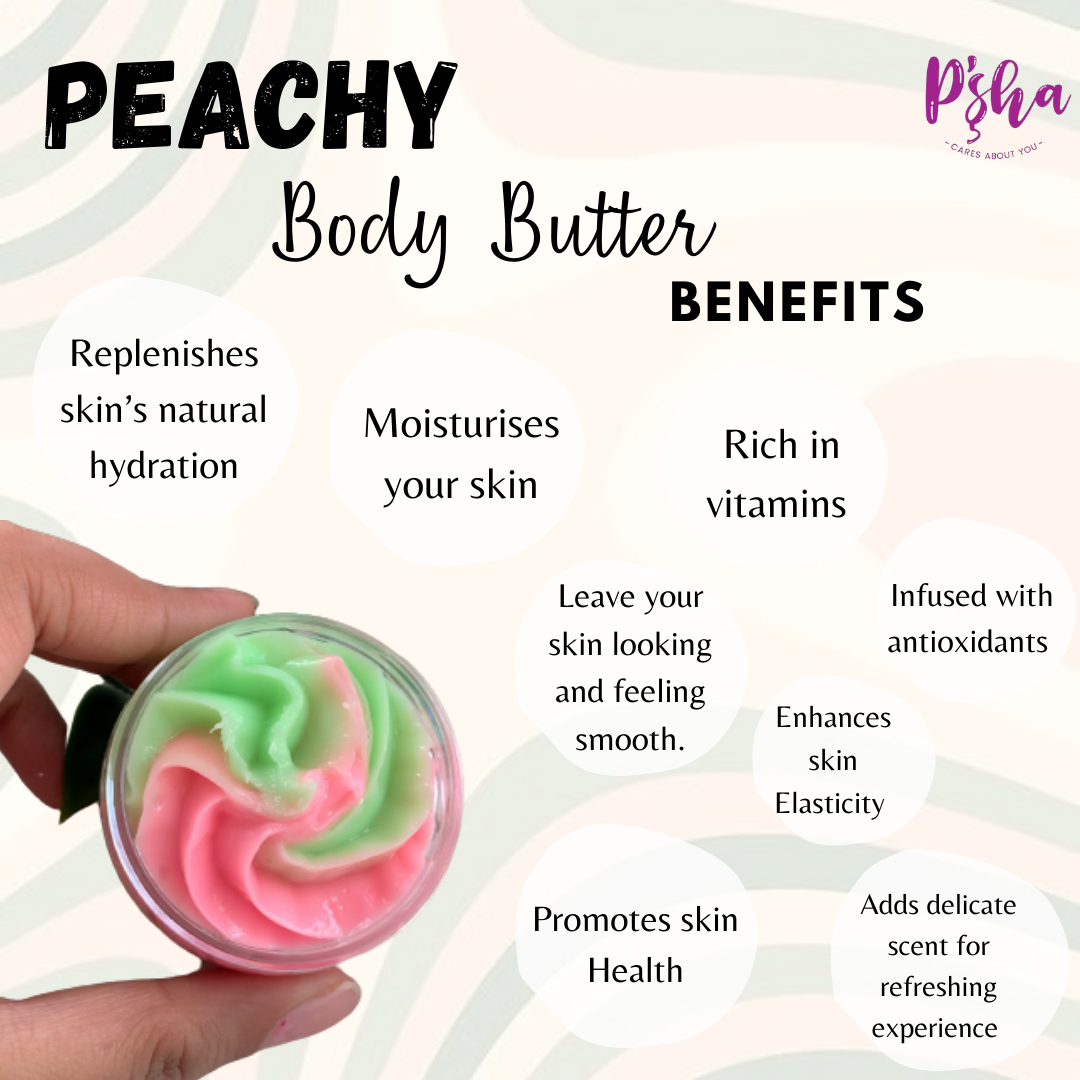 Psha Body Butter - Bloomy and Peachy Vibe for Men and Women