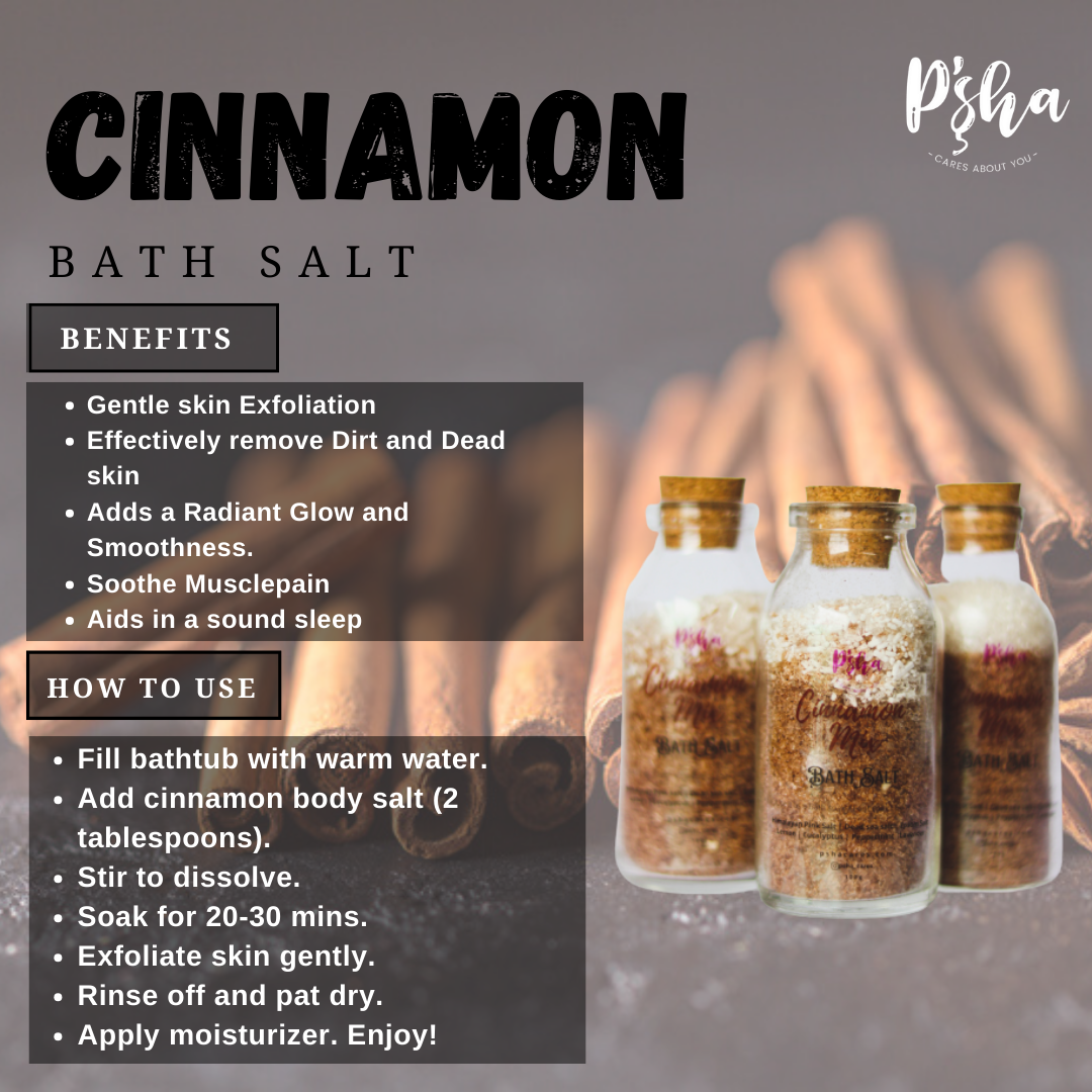 Energizing Cinnamon Mix Bath Salt | 65g