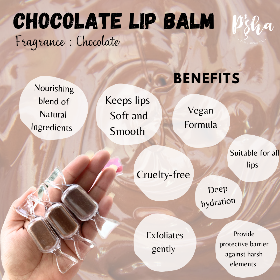 Chocolate Lip Balm - Vegan and Cruelty-Free Lip Care for Decadent Hydration