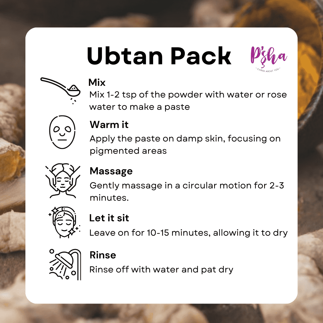 Royal Golden Ubtan Powder - Pshacares