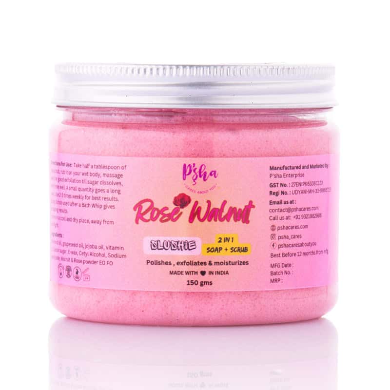 Rose Walnut Slushie - Pamper Your Skin with Luxurious Exfoliation - Pshacares