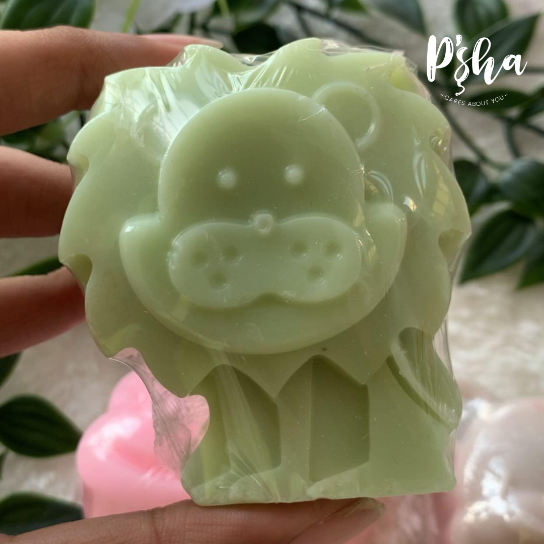 Lion-Shaped Soap - Fun and Gentle Animal-Shaped Bars for Kids