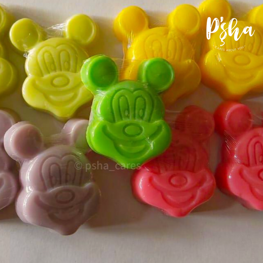 Mickey-shaped soap for kids 