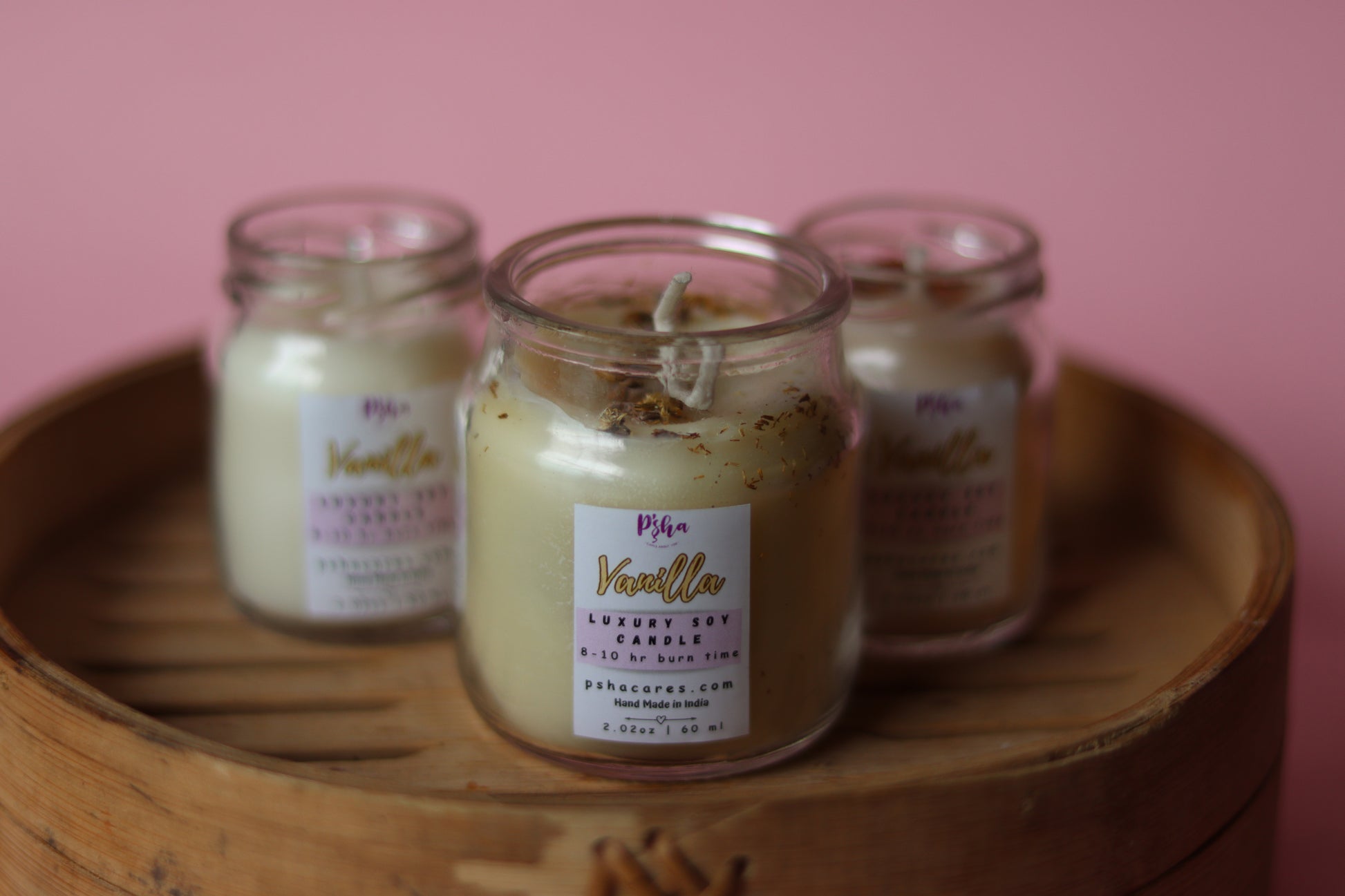 Vanilla Scented Candle | Vanilla Mini Jar Candle - Cozy Elegance with a Sweet Aroma