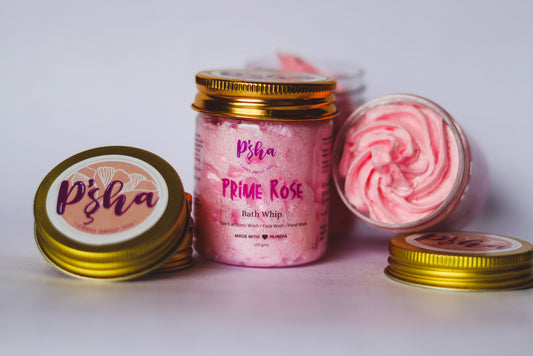 Prime Rose Bath Whip - Hydrating, Nourishing, Aromatherapeutic Skin Care